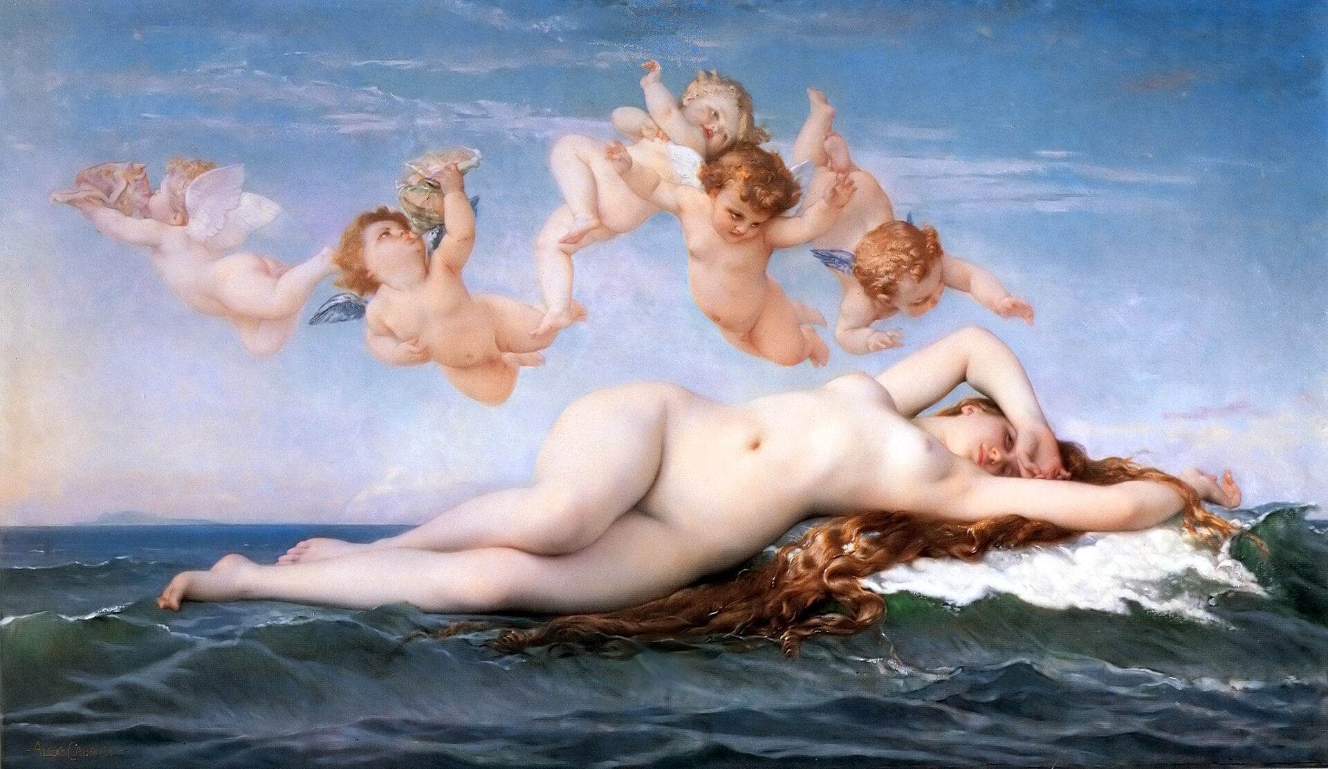 Александр Кабанель. Рождение Венеры, 1863